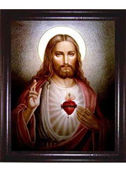 Framed Sacred Heart of Jesus from TLC Portraits